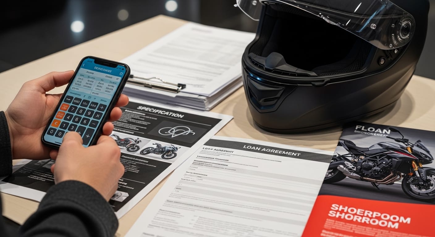 Rider comparing motorcycle prices and ownership costs in 2026